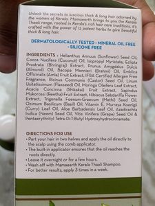 Mamaearth kerala thaali hair Oil