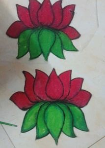 Ready To Rangoli Lotus