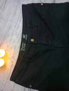 Mid Slim Fit Jeans In Charcoal Black