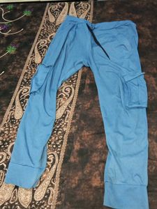 Blue Cargo Pants