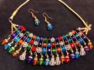 Colorful Beaded Necklace Set