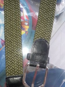 Green Colour Stretchable Ladies Belt