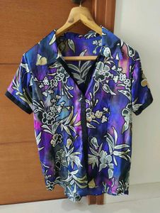 Floral Print Short Sleeve Shirt
