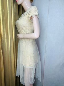 Elegant Lace T-Shirt Dress