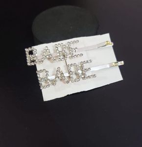 BABE Rhinestone Hair Clips