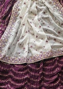 Elegant wine lehenga Choli