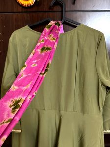 Olive Green Kurta Suit