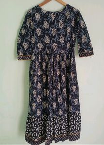 Black Cotton Anarkali