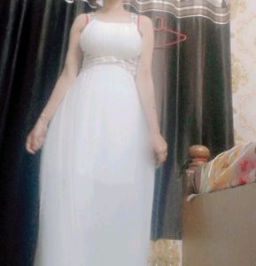 White Gown Dress 👗