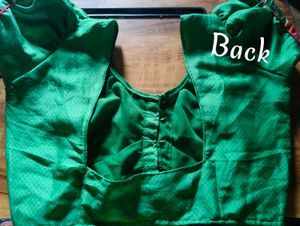 Readymade Green Blouse with Astar attached