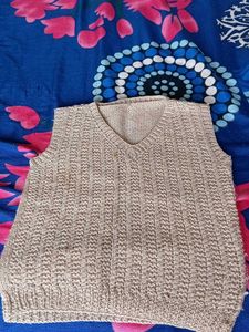Knitted Sleeveless Sweater Vest