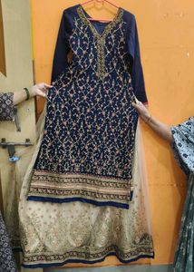 Elegant Navy Blue Kurta Set
