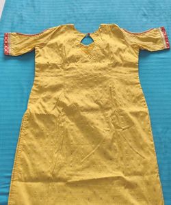 Yellow Cotton Kurta