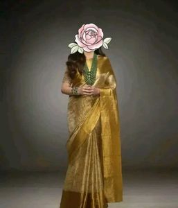 Banarsi Tissue Tanchhui Pattern Silk Saree