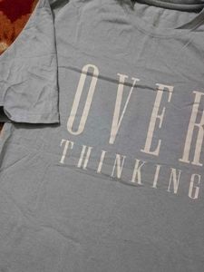 Gray Overthinking T-Shirt