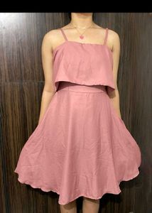 Cute Pink Two-Piece Dress