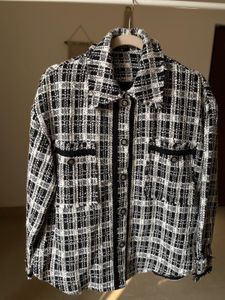 CHECKED BOUCLE UNISEX SHACKET TWEED