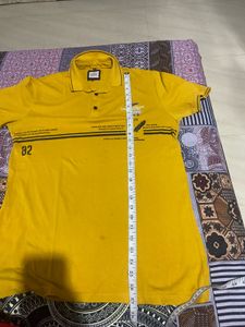 💛 Stylish Mustard Yellow Polo T-Shirt – Grab it