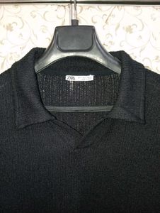 Zara Knit Polo T-Shirt