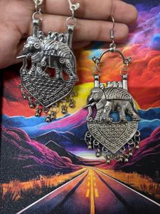 Elephant Dangle Earrings