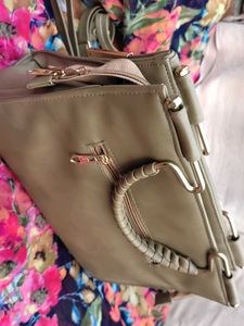 Elegant Clutch with Unique Handle