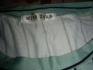 Striped 'Be Positive' T-Shirt.