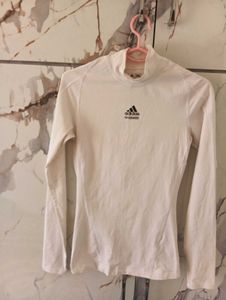 Adidas Mock Neck Long Sleeve Top