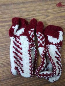Hand Made Winter Knit socks