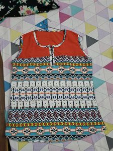 Combo Of Skirt And Summer Tshirt