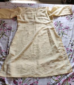 Cream Colour Kurta New Kurti