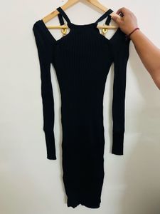 Versace Ribbed Bodycon Dress