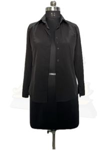 Classic Black Button-Down Shirt