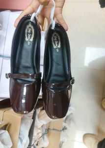 Coffee Brown Marry Jane Flats