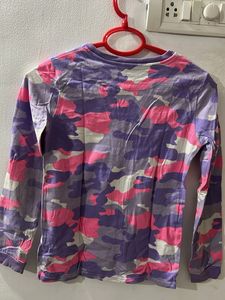 M&amp;S Camo Long Sleeve Top