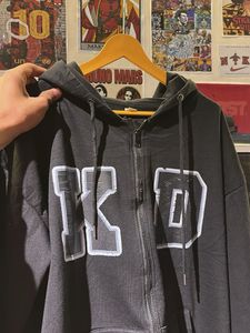 KD Black Zip-Up Hoodie