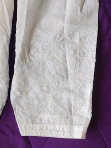 Cotton Kurti With Embroidery Salwar