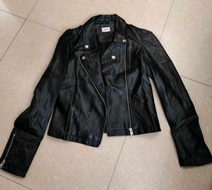Stylish Black Faux Leather Jacket