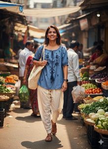 🛍️THRIFT ALERT:The Ultimate Indigo Nomad Blouse!