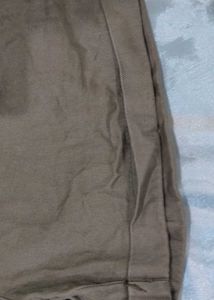 Beige Colour Button Shorts