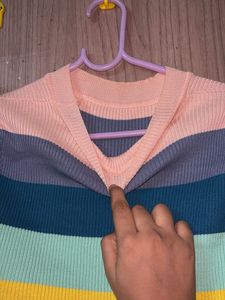 Striped Knit Top
