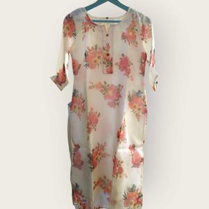 Floral Print Kurta