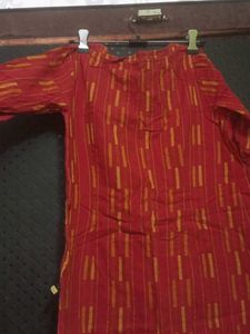 Red Striped Kurta