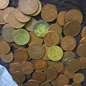 72 coins:  Euro Cents Collection