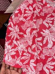 Floral Print Tunic Top