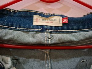 Ripped Denim Jeans Size 26