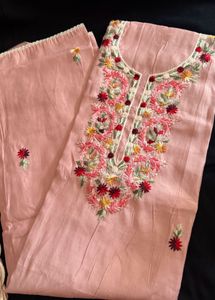 Embroidered Suit Material