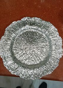 Decorative Silver Charger Plate