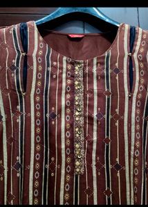 Elegant W Brown Kurti
