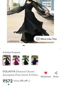 Georgette Plan Black Krti Palazzo And Dupataa