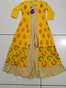 Fabric Colour Printed Beautiful Gaun